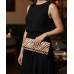 Evening Bag - Zebra Print w/ Flap - Beige - BG-92090BEI